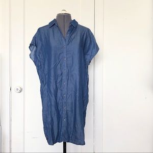 🎀 5/$25 NWT Forever 21 denim chambray dress sz S